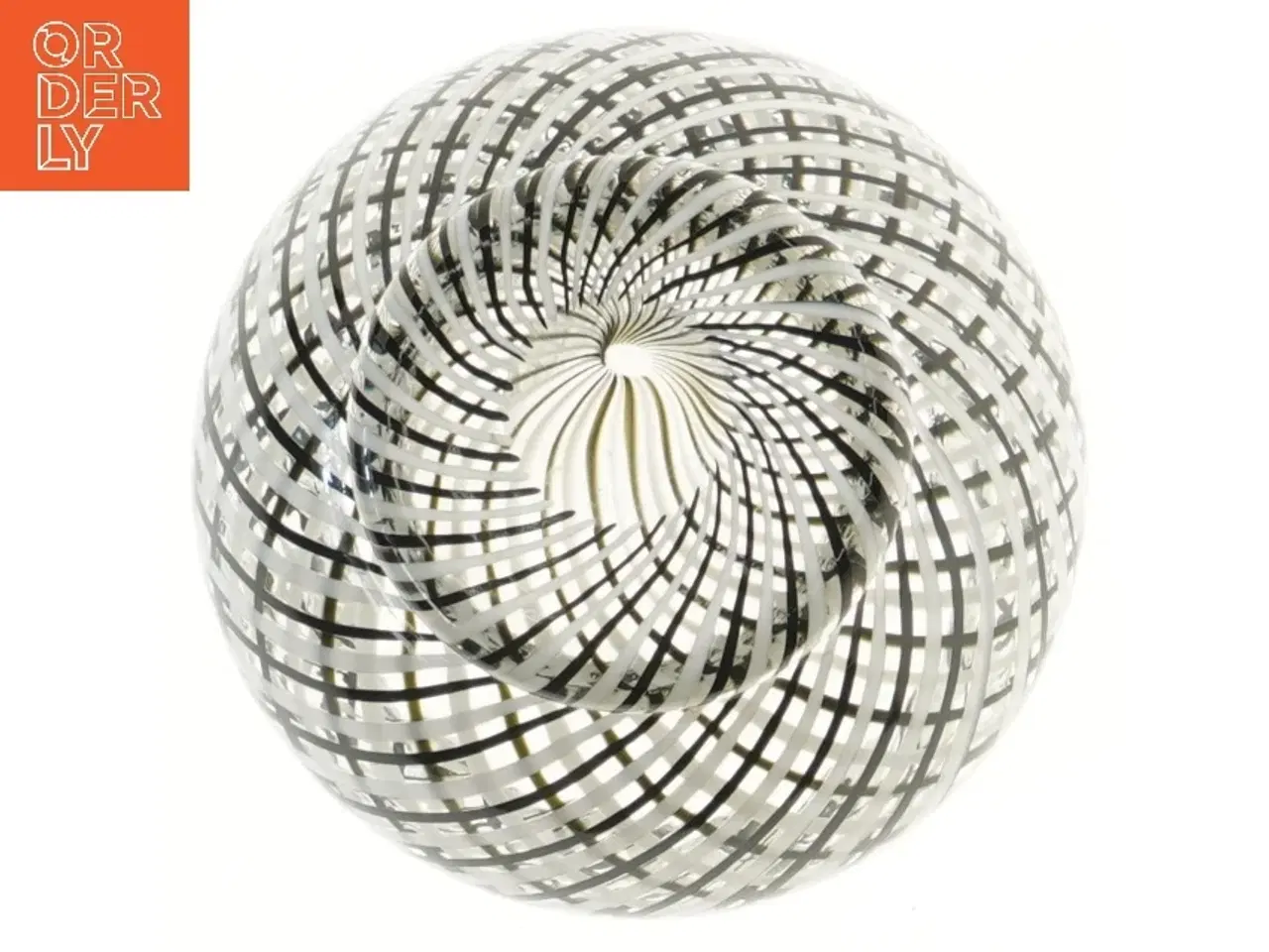 Billede 3 - Glasvase med spiraldesign (str. 19 cm)