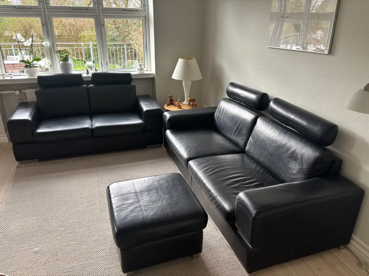 Billede 2 - 3 + 2 1/2 Pers. Lædersofaer 