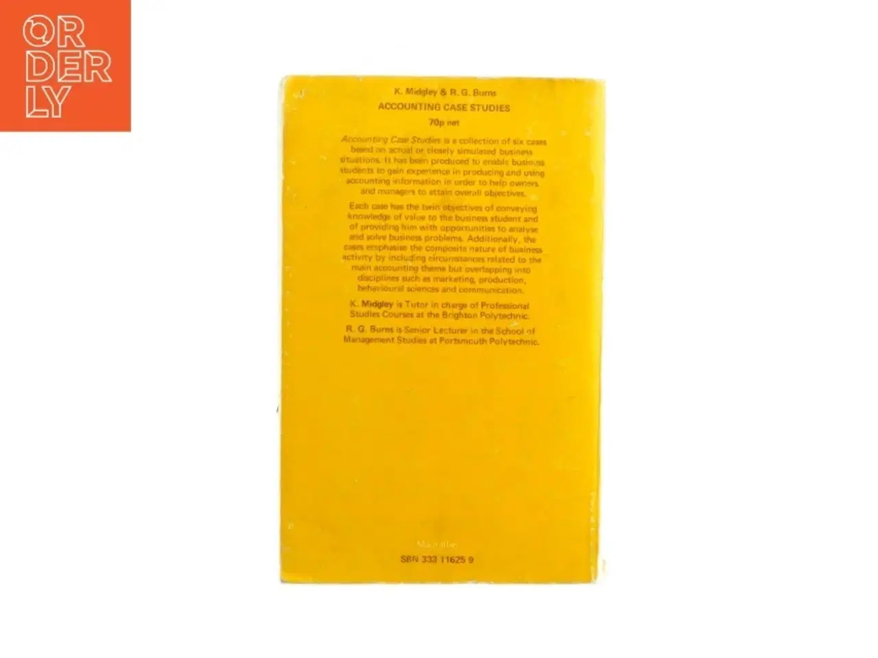 Billede 2 - Accounting case studies af K. Midgley & R. G. Burns (Bog)