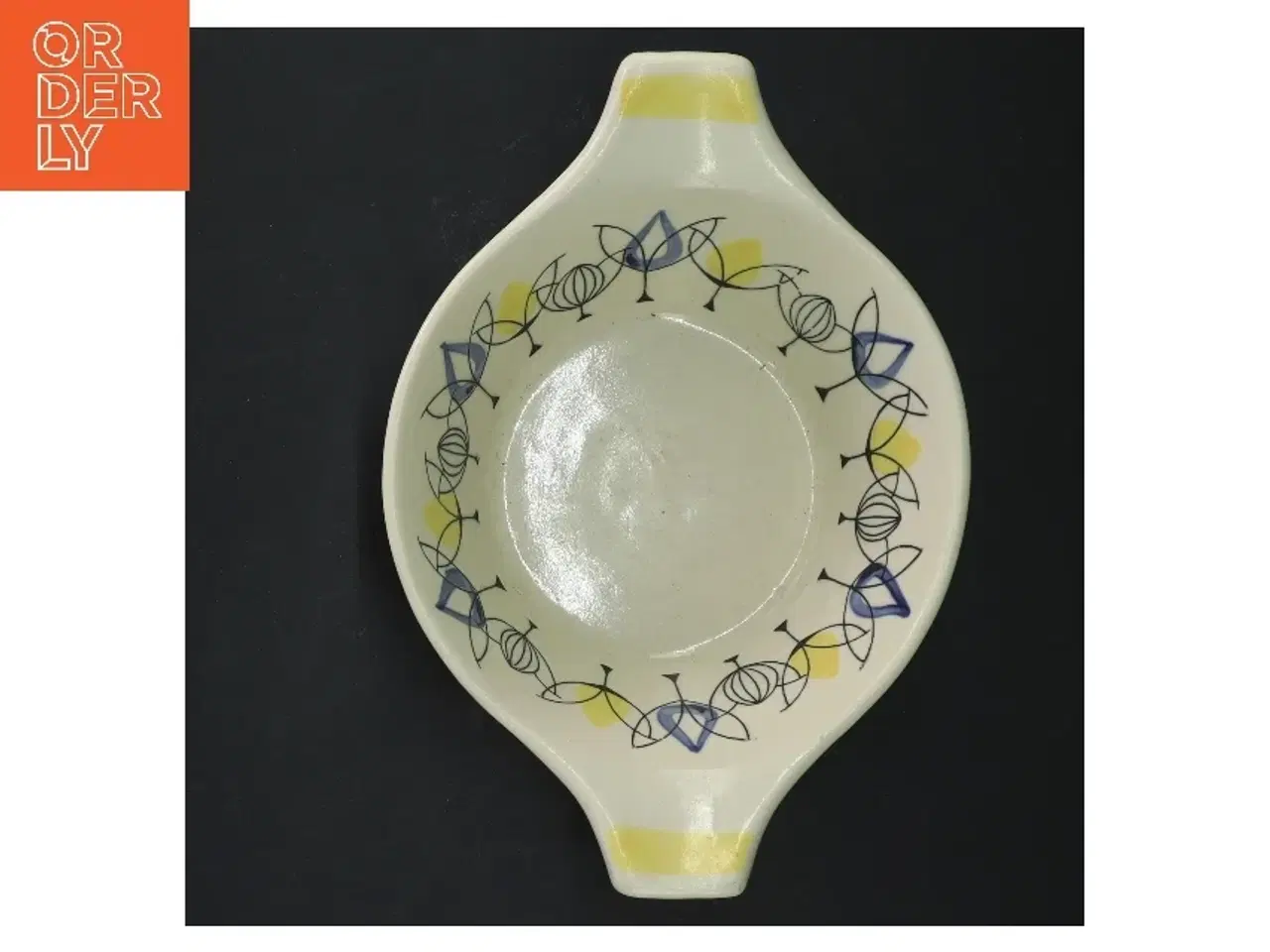 Billede 2 - Rund skål med mønster (str. Ø 16 cm) fra stavanger flint