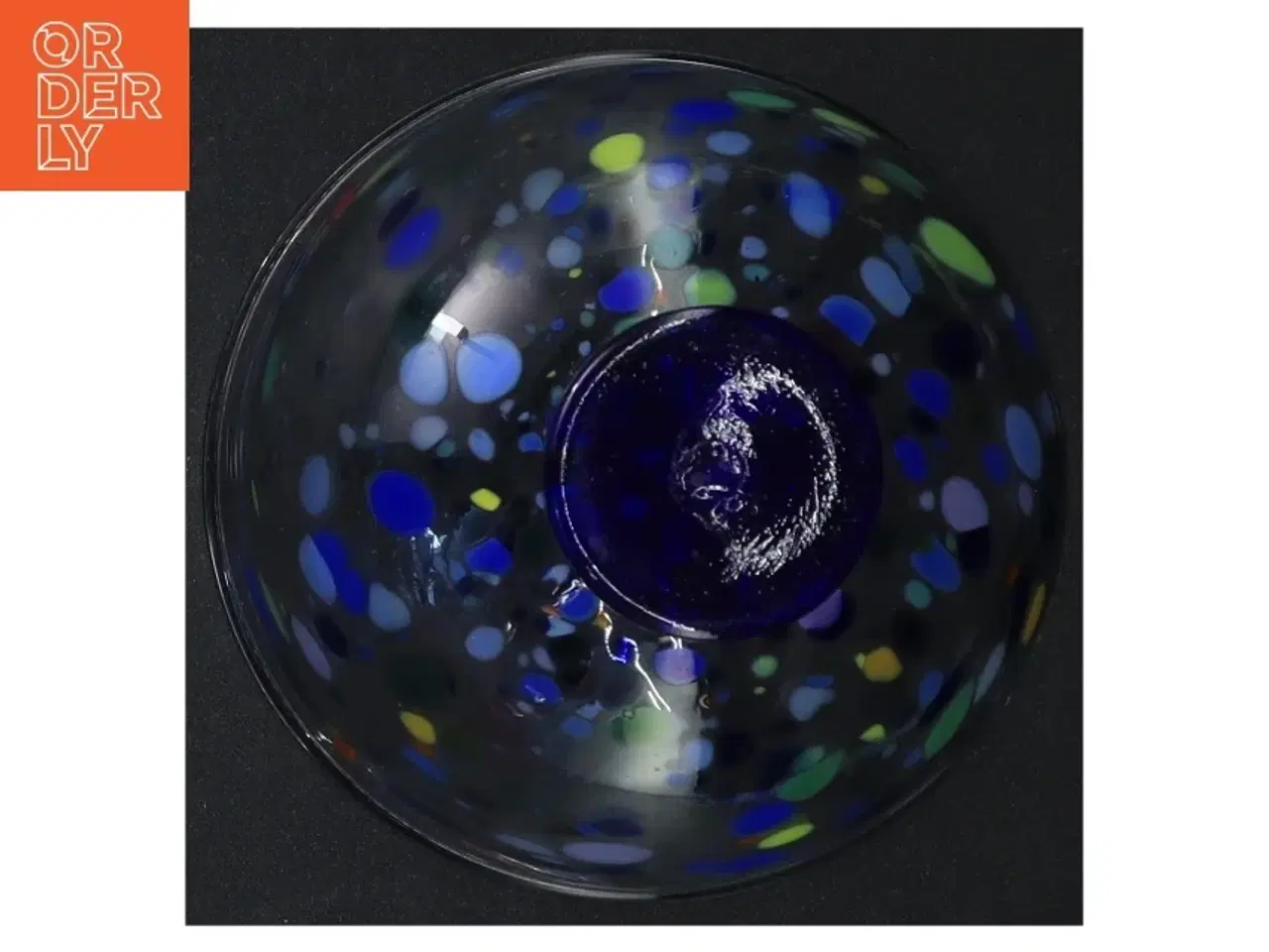 Billede 3 - Farvet glas skål (str. 9 x ø 12,5 cm)