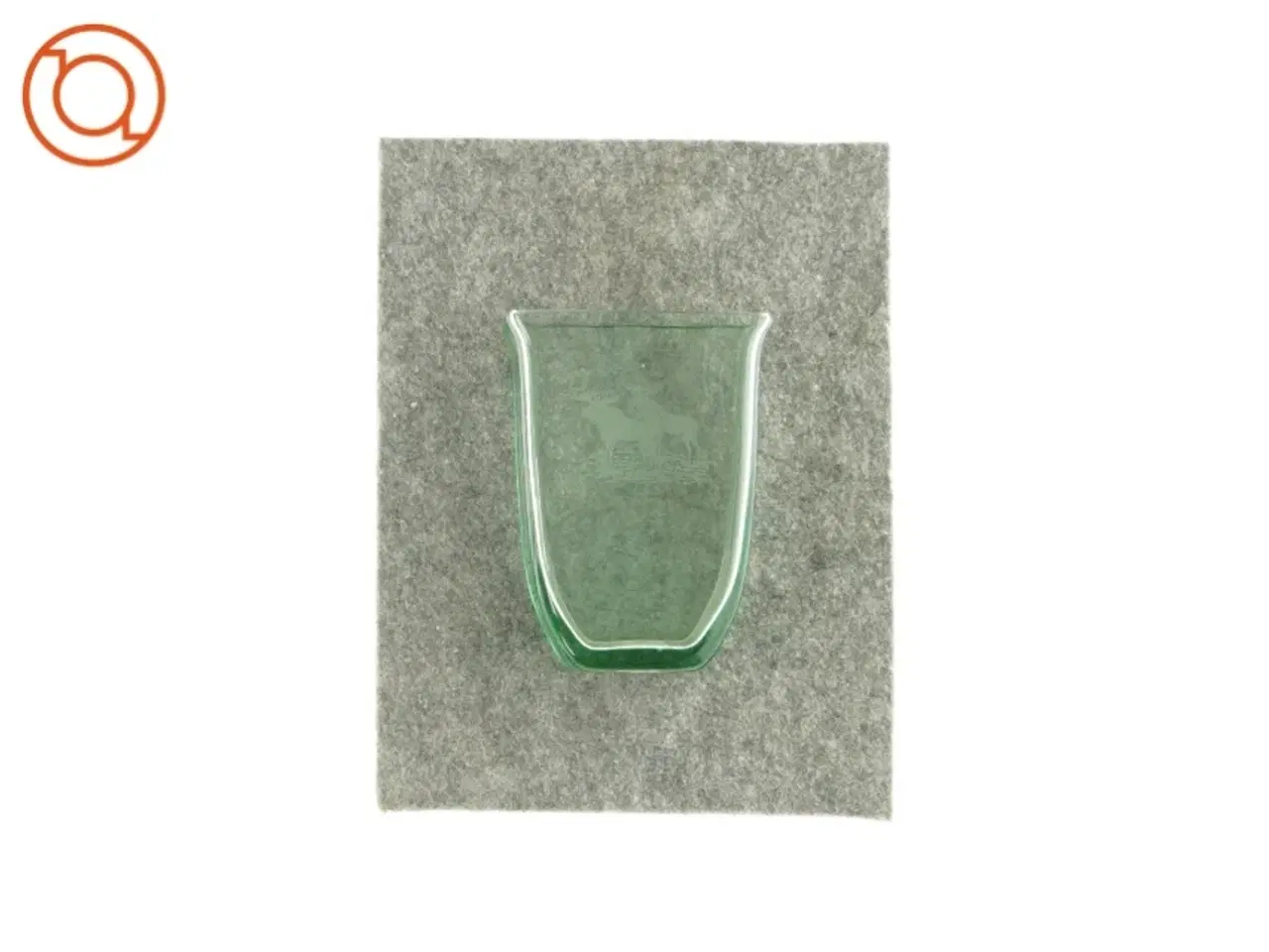 Billede 1 - Vase i glas med elge