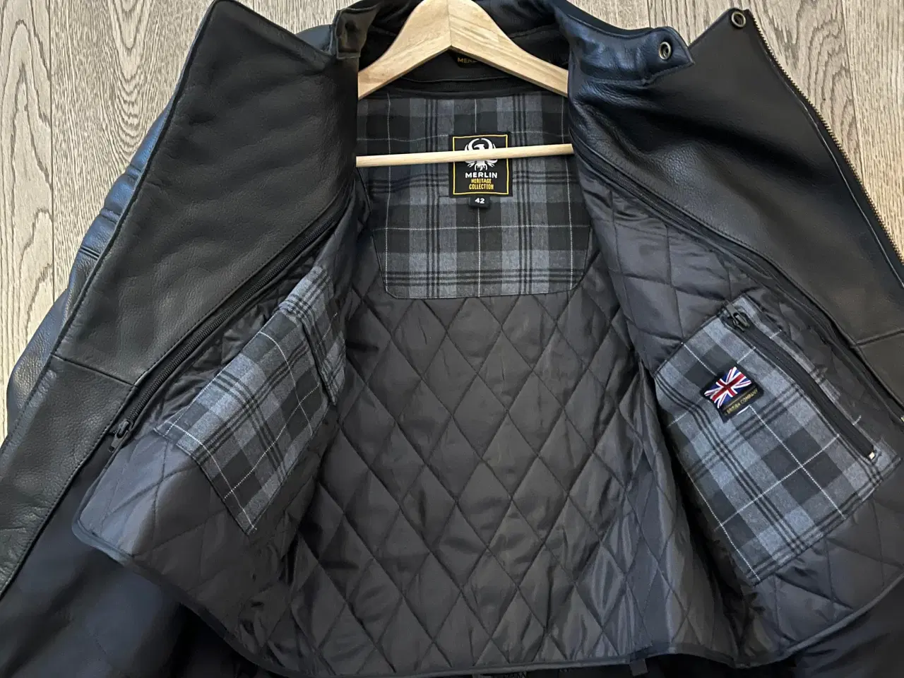 Billede 2 - Merlin Lichfield sort læder jakke 