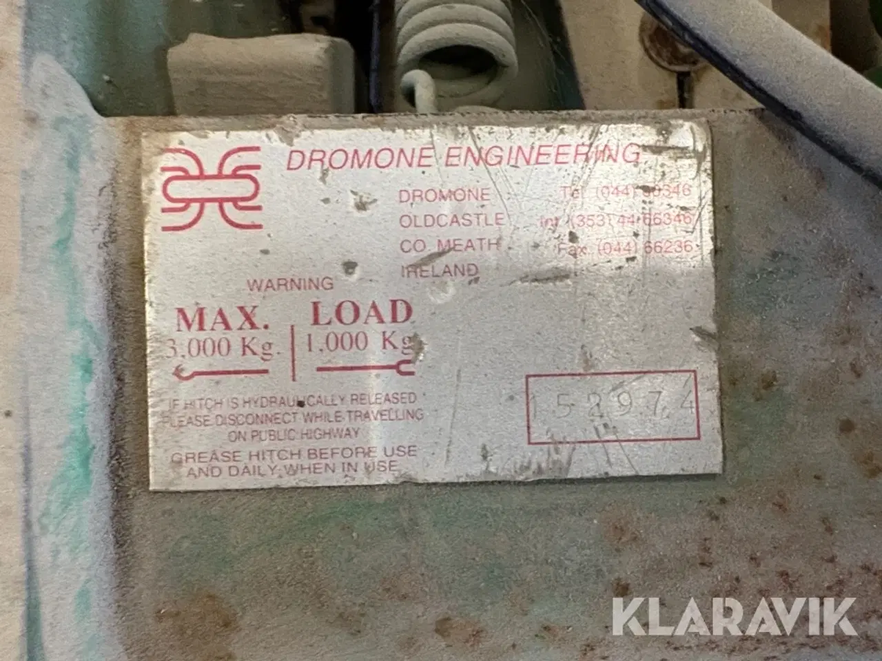 Billede 5 - Hydraulisk Hitchkrog Dromone Engineering