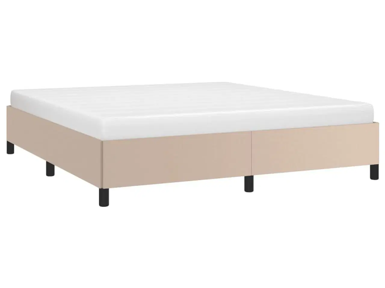 Billede 3 - Sengeramme 180x200 cm kunstlæder cappuccinofarvet