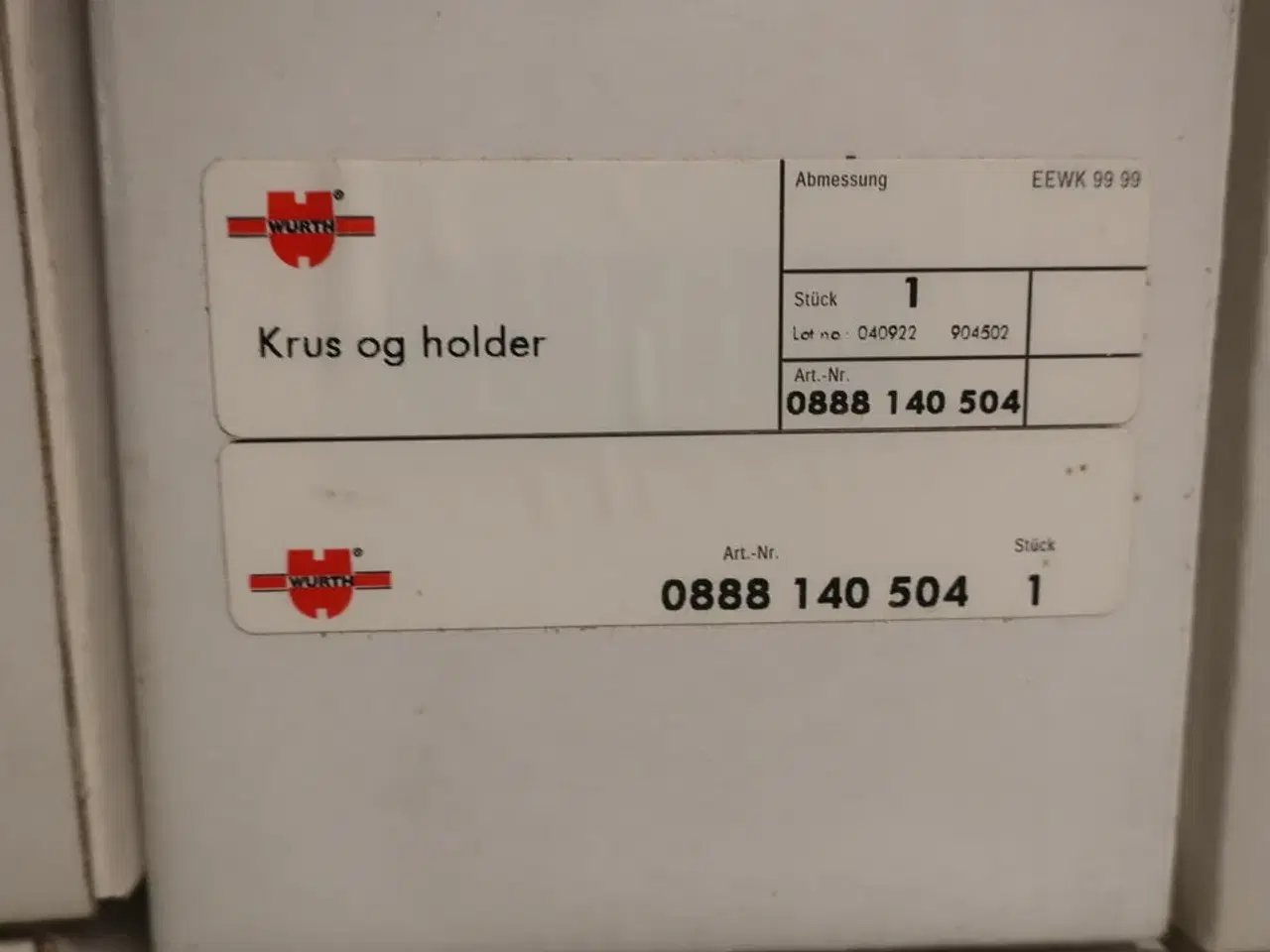 Billede 3 - 26 stk. krus og holder WURTH