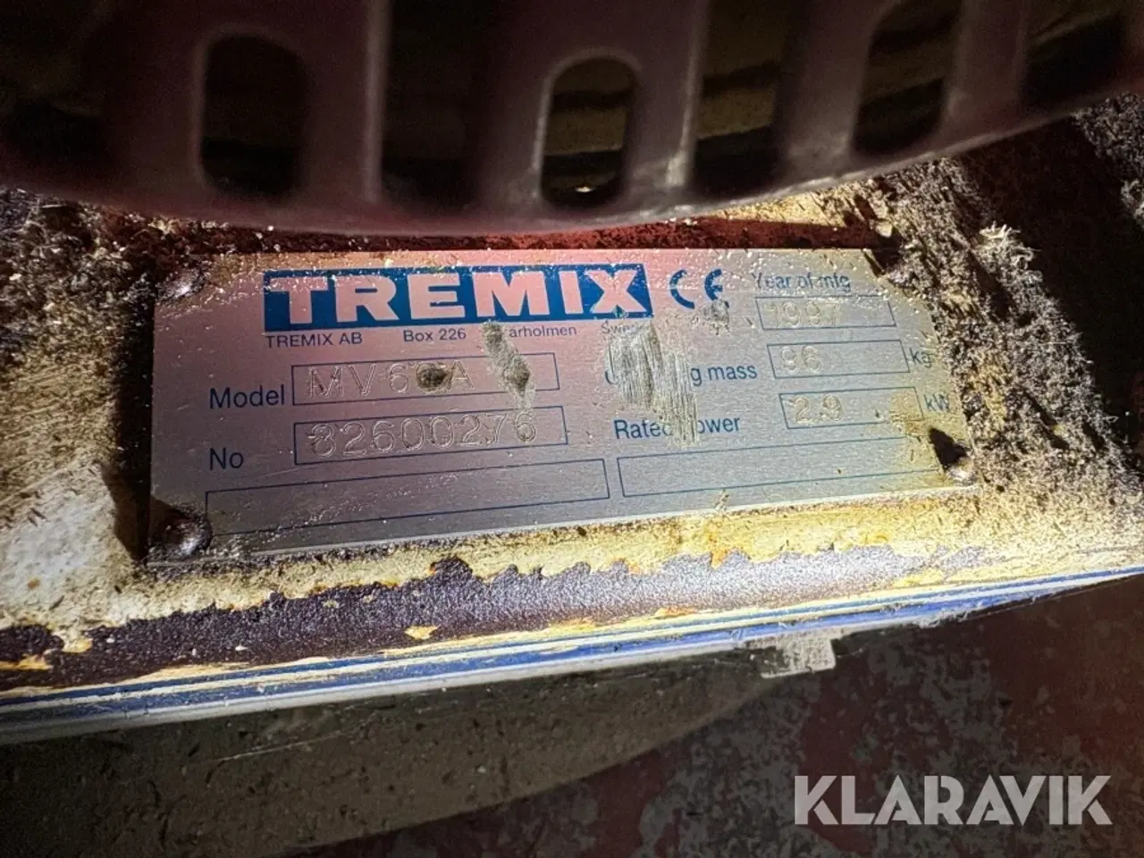 Billede 5 - Pladevibrator Tremix Mv60A