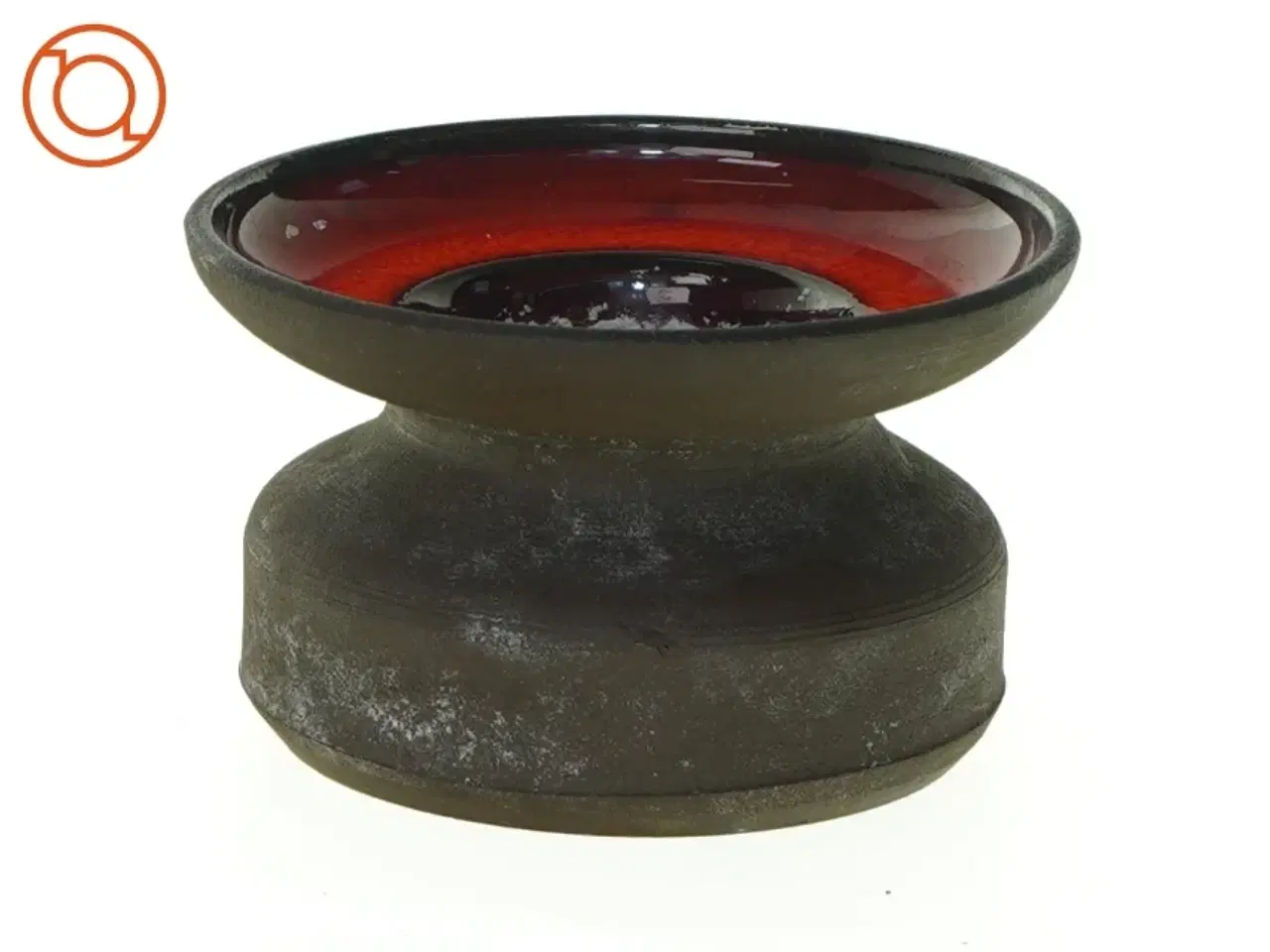 Billede 1 - Keramisk lysestage (str. 10 x 6 cm)