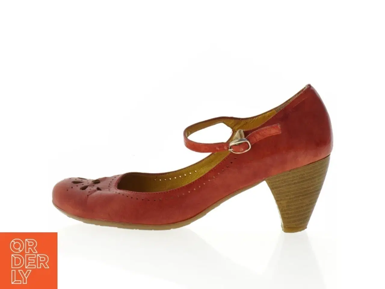 Billede 1 - UBRUGTE Røde Wonders Læder Mary Jane Pumps Højhælede sko (str. 40)