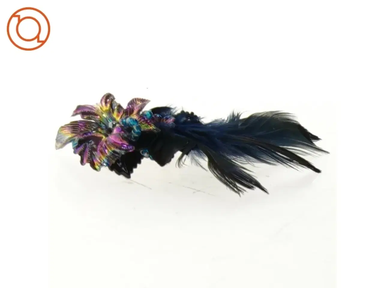 Billede 5 - ny Broche med fjer og smukke sten i gavepose(str. 9 x 5 cm)