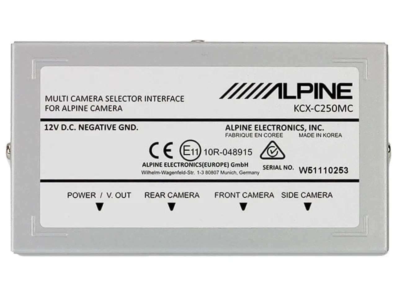 Billede 1 - Kamera vælger interface