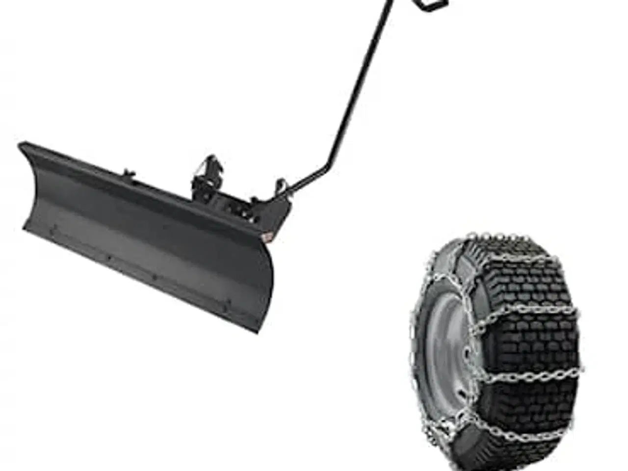 Billede 2 - tilbehør til mtd havetraktor sneplov og snekæder