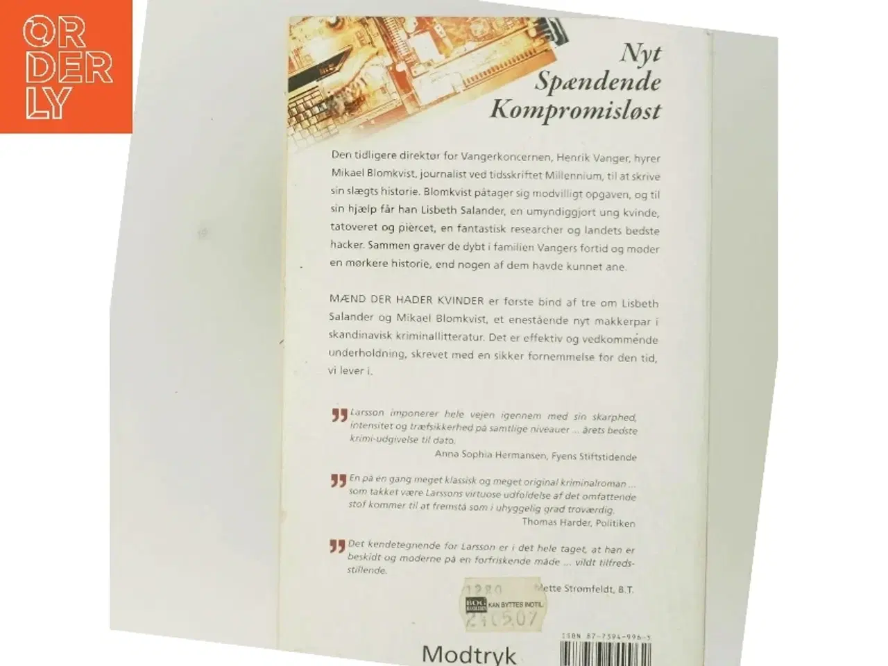 Billede 3 - Mænd der hader kvinder af Stieg Larsson, Stieg Larsson (Bog)