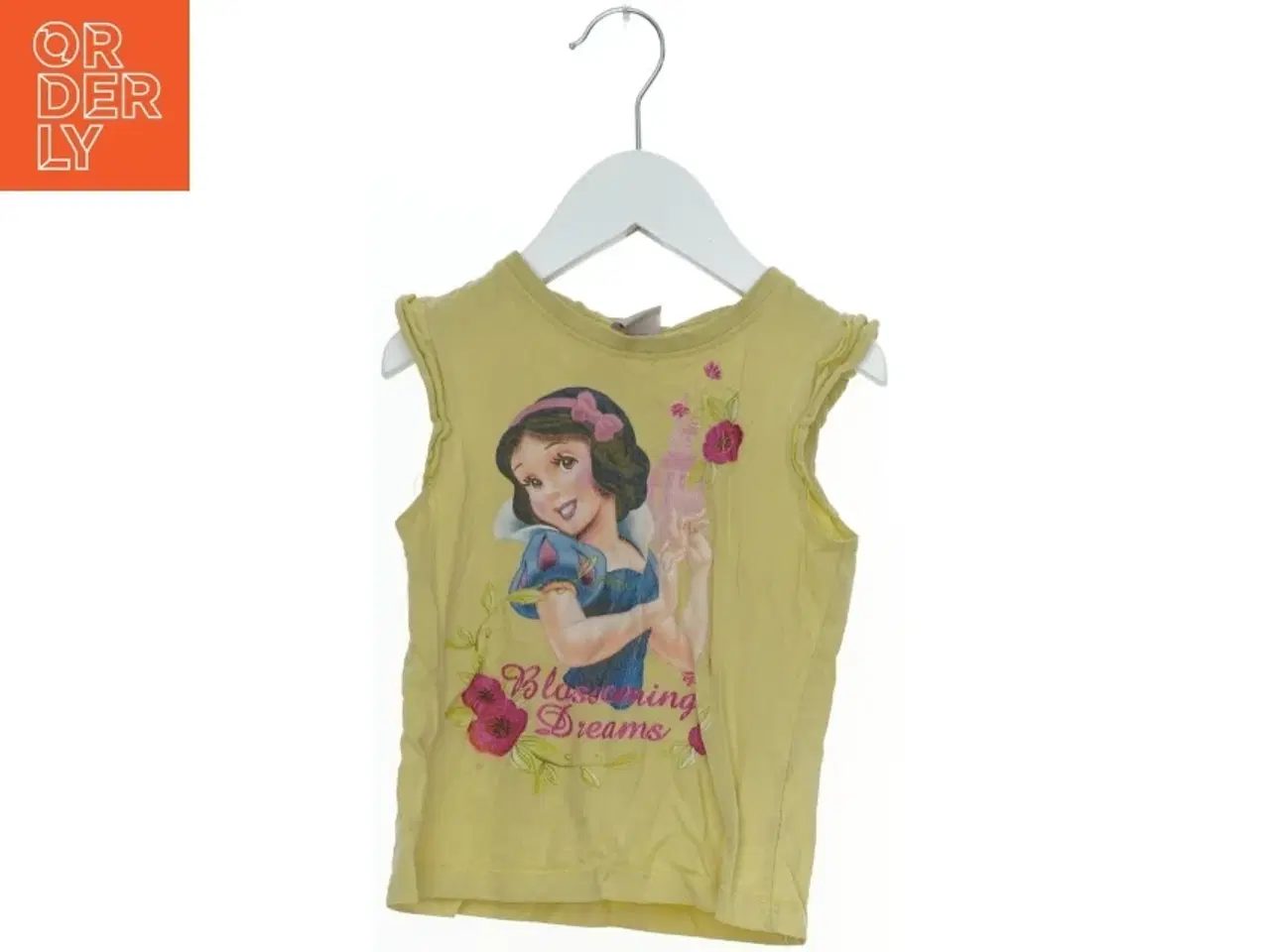 Billede 1 - T-shirt med blomster motiv fra Disney (str. 104)
