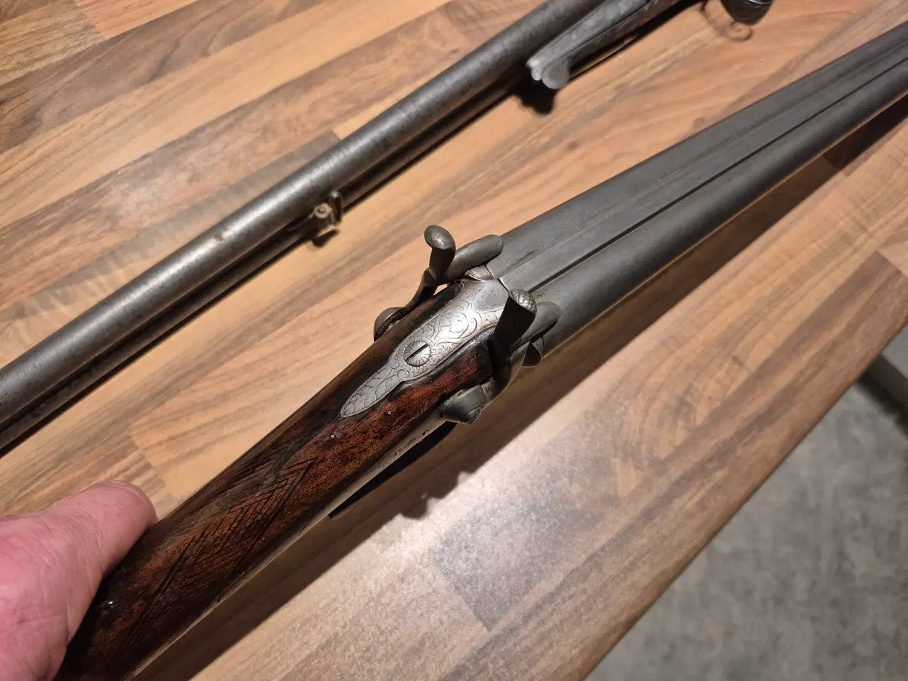 Billede 7 - 2 fine antikke belgiske/hollandske s/s pinfire 12.