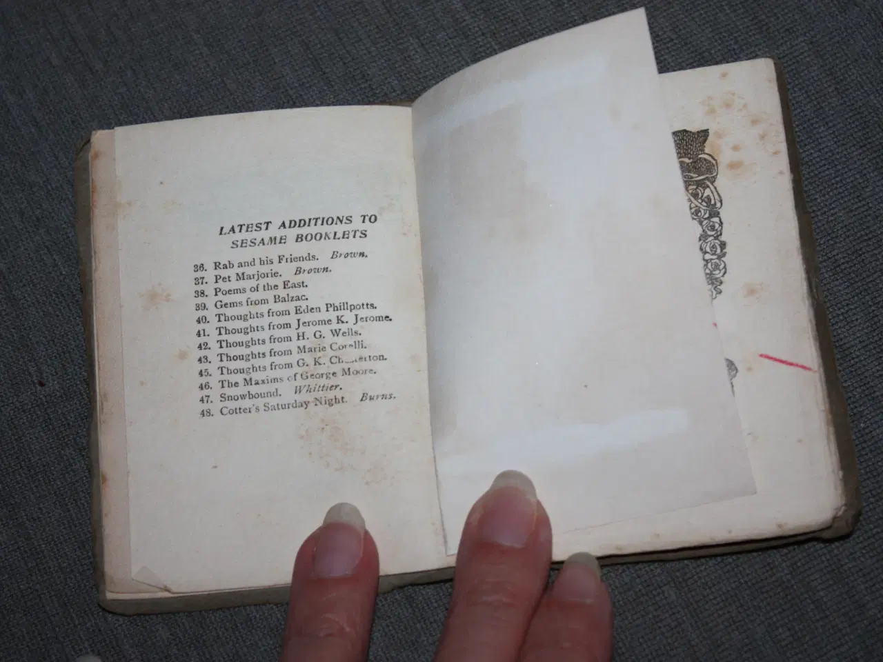 Billede 4 - Sesame Booklets Wayside Thoughts from Wordsworth