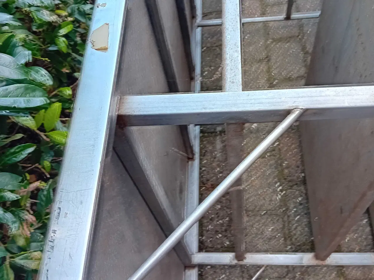 Billede 3 - Rustfri kraftig stålbord