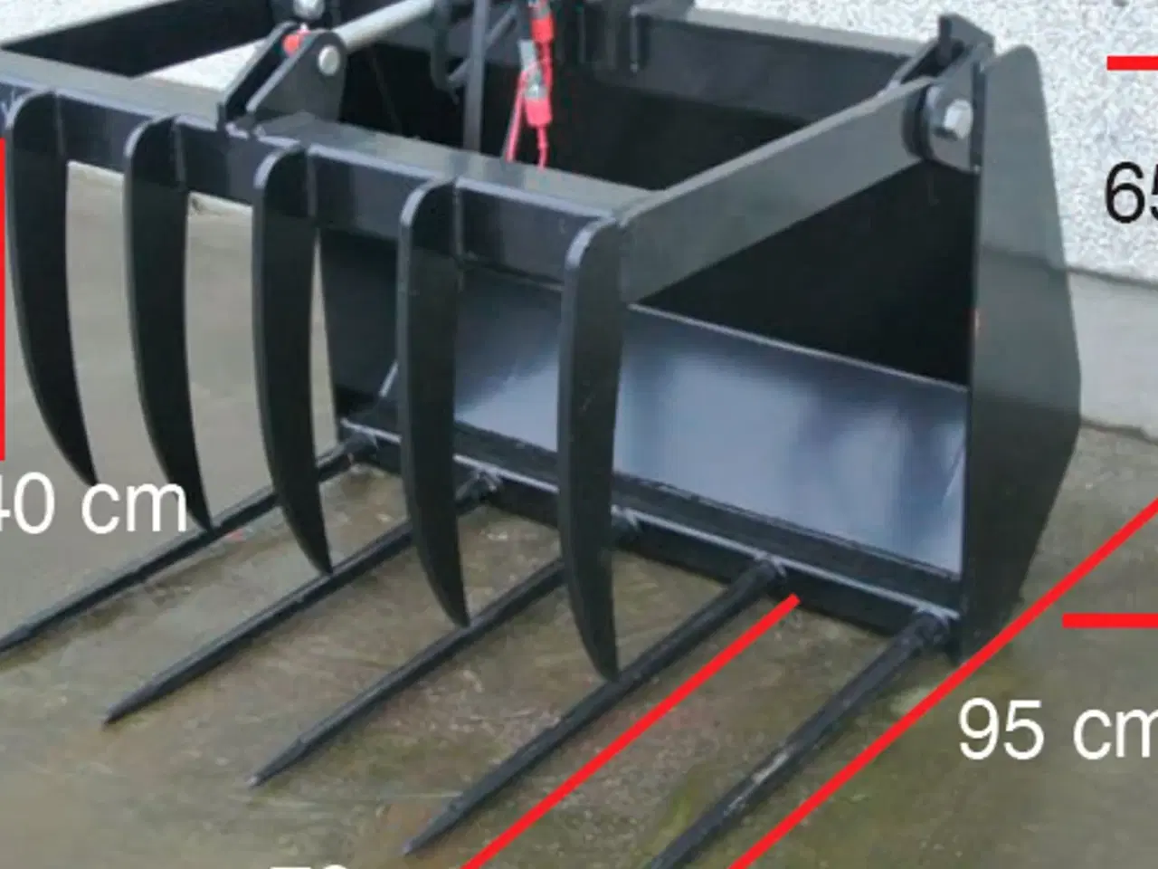 Billede 2 - - - - Siloklo Bredde 0,9m-1,2m Volumen 0,30m3-0,41m3 Siloklo