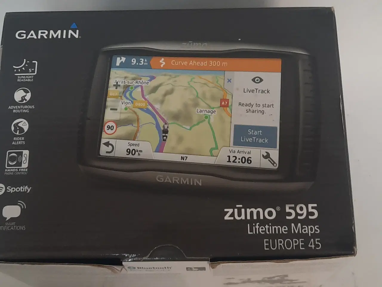 Billede 2 - Brugt Garmin Zumo 595 M/ holder