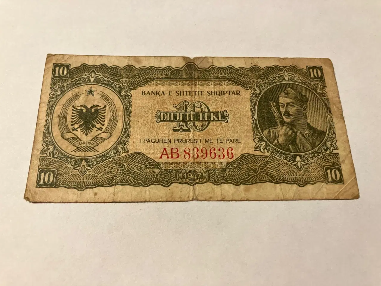 Billede 1 - 10 Leke 1947 Albania