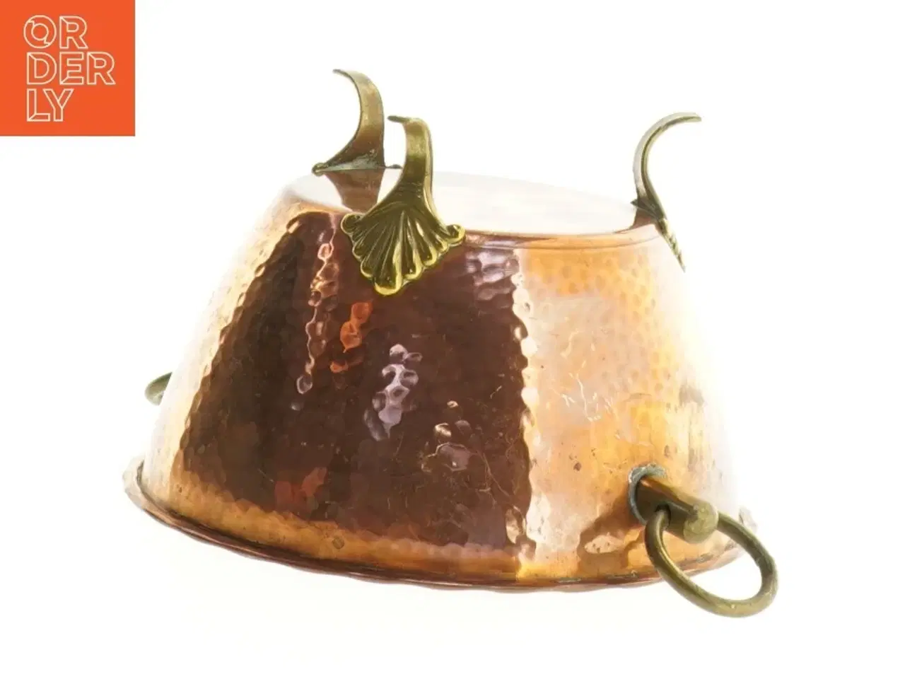 Billede 2 - Vintage kobberkar med håndtag (str. 14 x 9 cm)