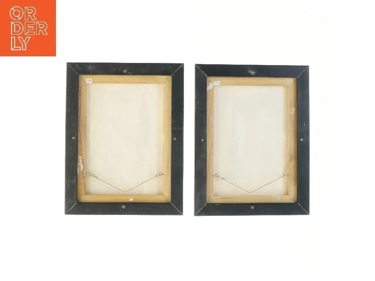 Billede 2 - Abstrakte malerier i ramme (str. 44x34 cm)