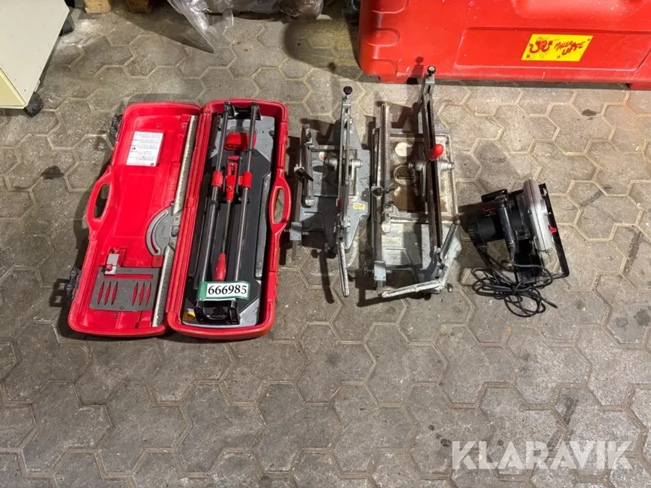 Billede 2 - Fliseskærer + rundsav Robi/Montolit/Skilsaw 3 styk