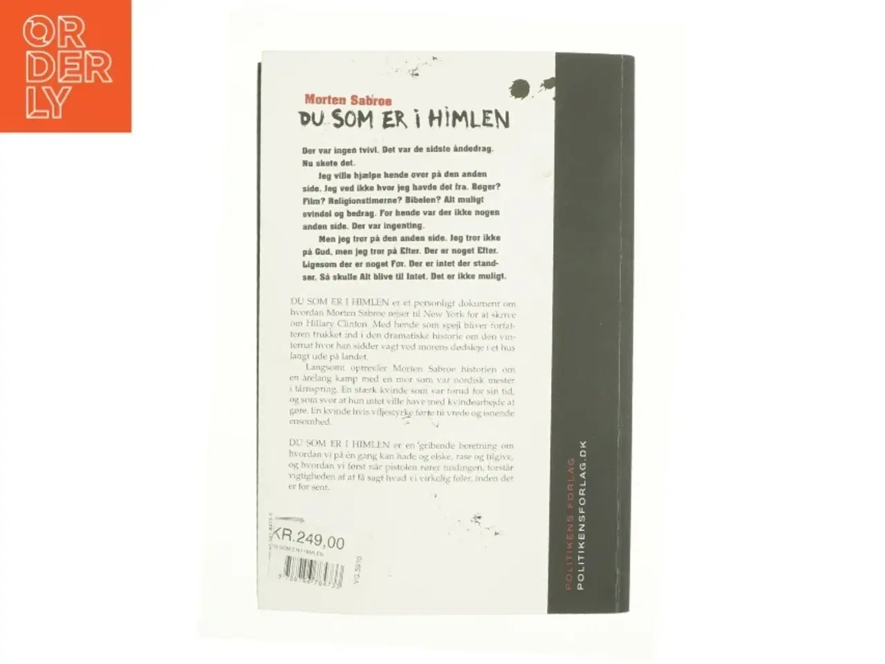Billede 2 - Du som er i himlen af Morten Sabroe, Morten Sabroe (Bog)