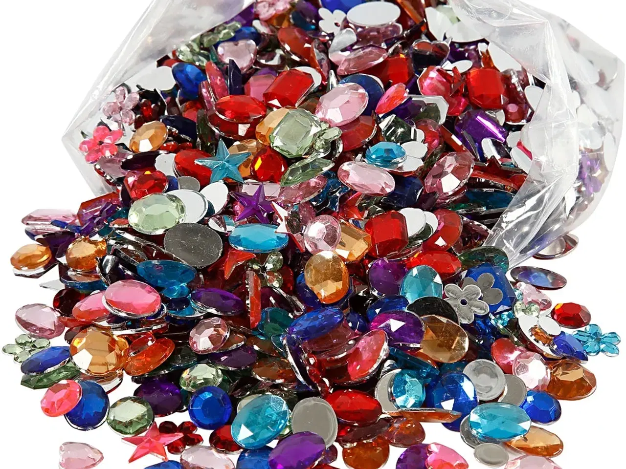 Billede 1 - Rhinsten 5-15 mm, 1600 stk. til kreative projekter