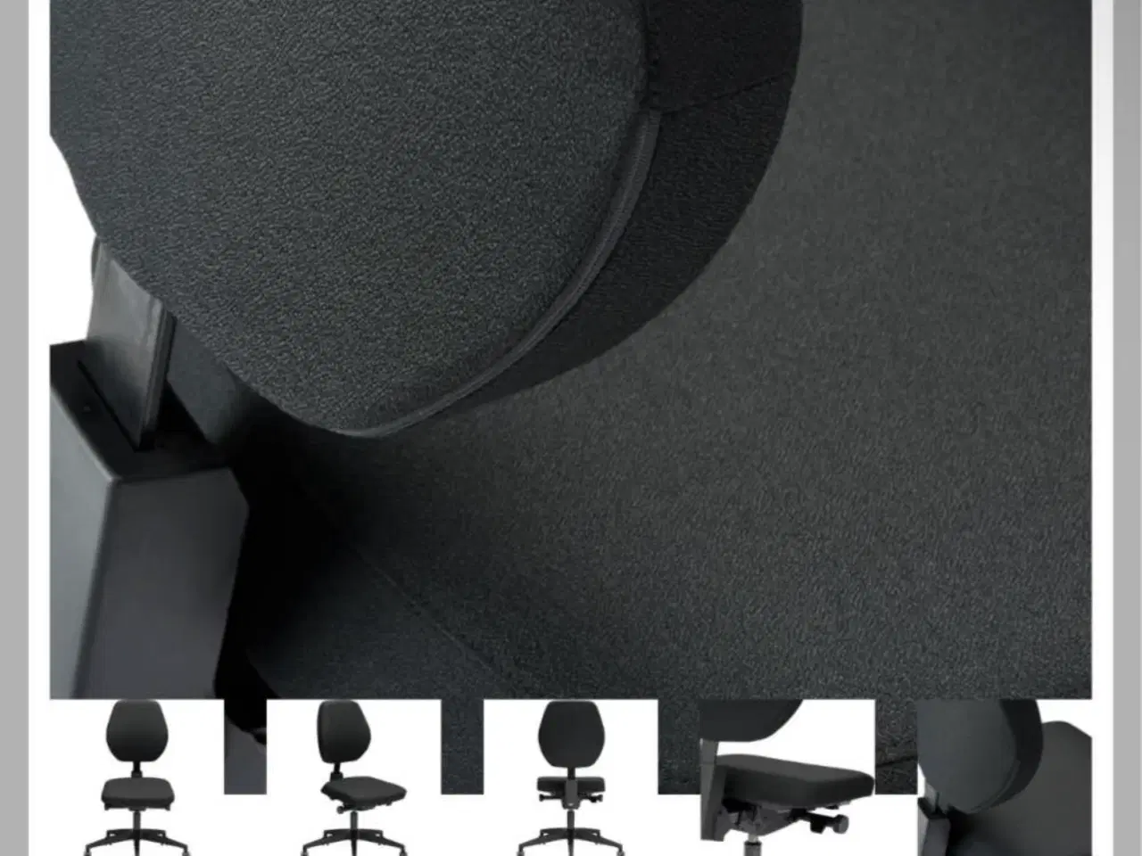 Billede 4 - Ergonomisk kontorstol synkron, lav ryg