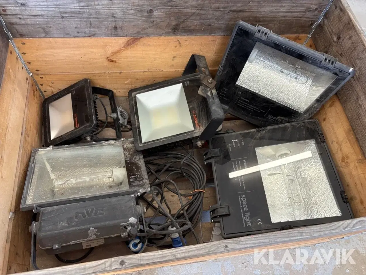 Billede 1 - Lot arbejdelamper Ledvance/spaceligth LED og Halogen