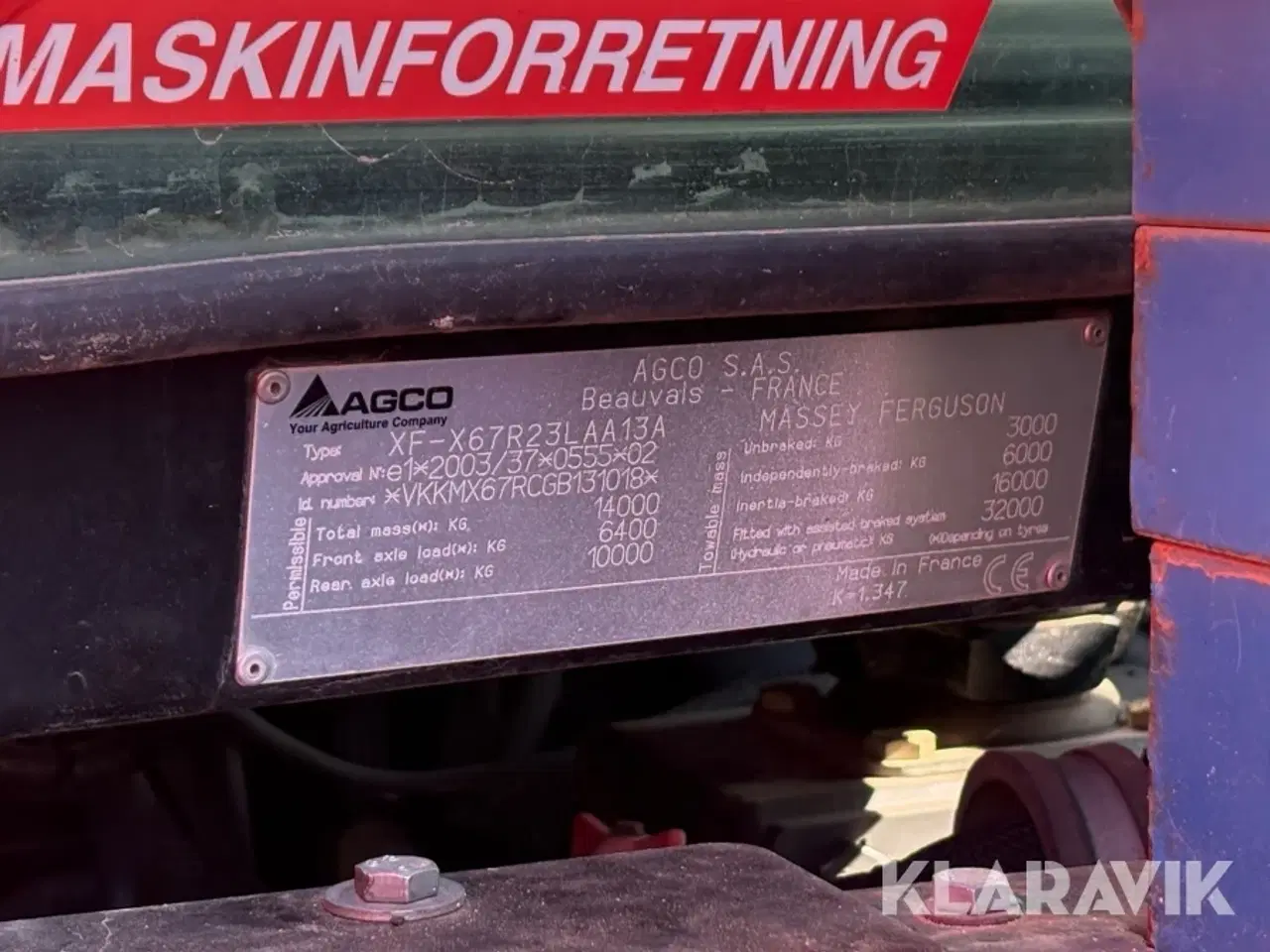Billede 7 - Traktor Massey Ferguson 7724 Dyna-VT med frontlæsser 975