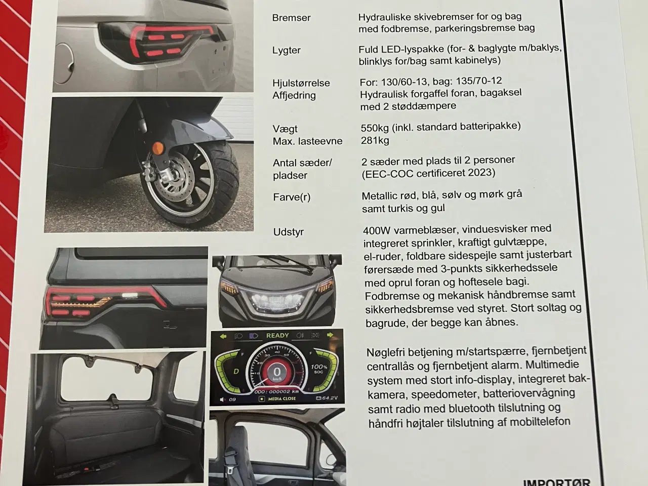 Billede 10 - E-force kabine scooter