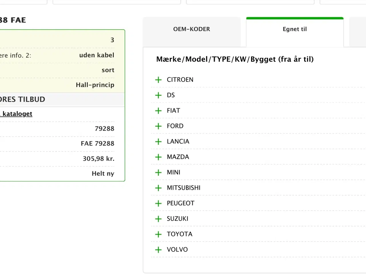 Billede 5 - Krumtapføler sensor impuls ny