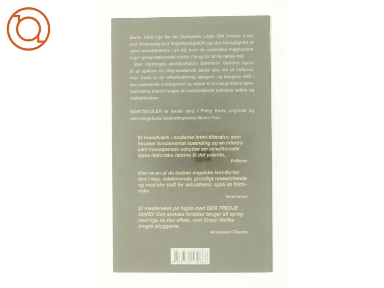 Billede 2 - Martsvioler af Philip Kerr (Bog)