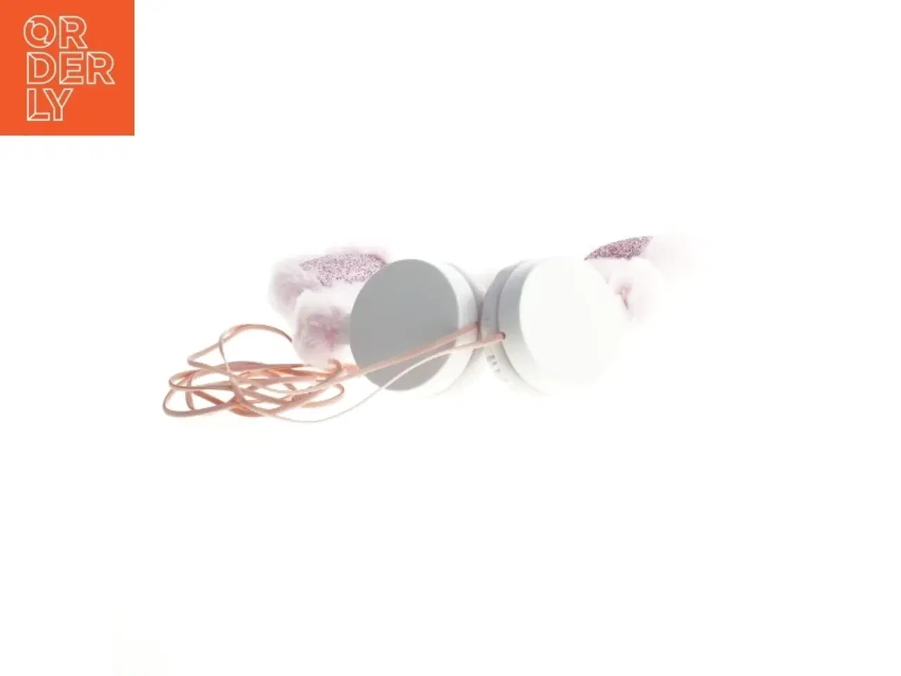 Billede 3 - Plys hovedtelefoner med katteører (str. Ø 17 cm)