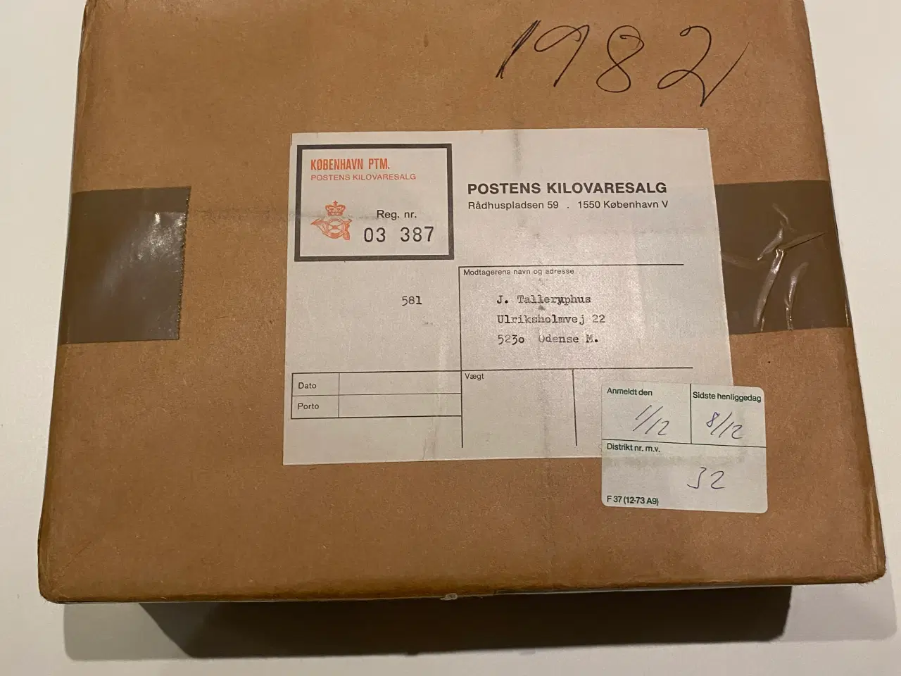 Billede 4 - Forseglet Postens kilovare 1982/1984 – uåbnet orig