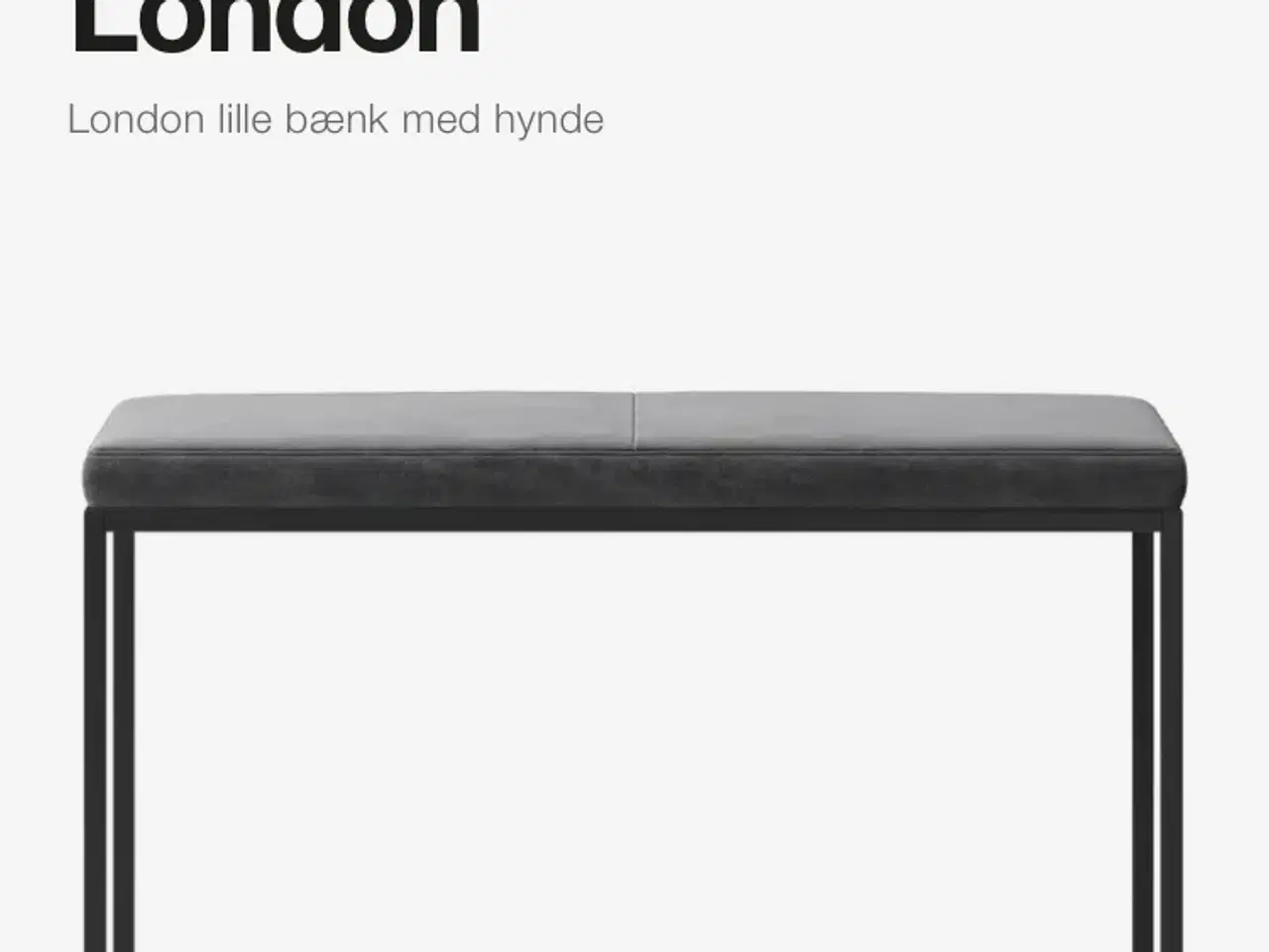 Billede 4 - Bænk 80 cm model london fra boConcept