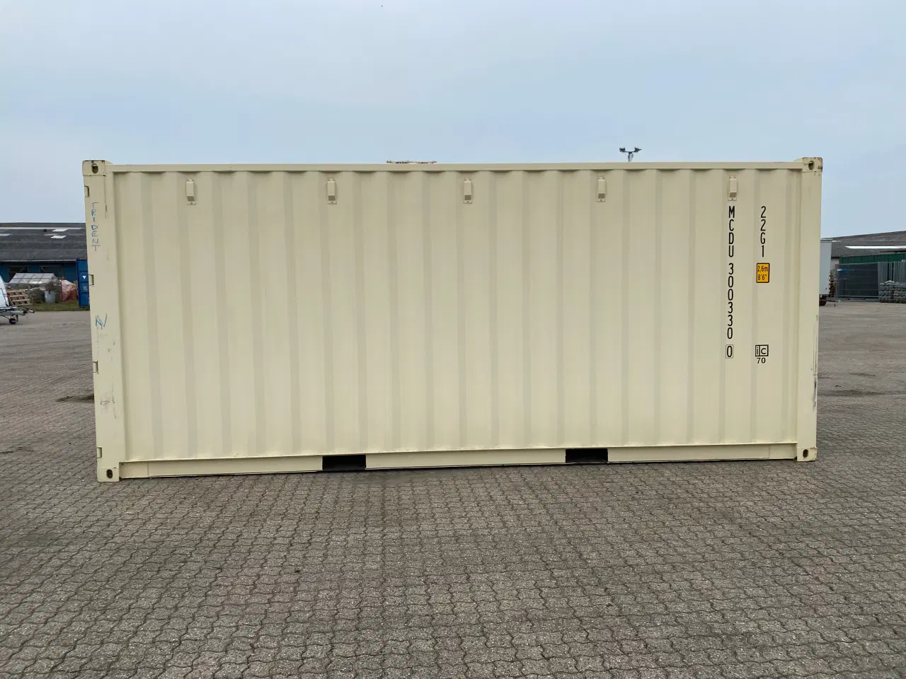 Billede 3 - 20 fods container NY One Way i Flot Ral 1015 farve