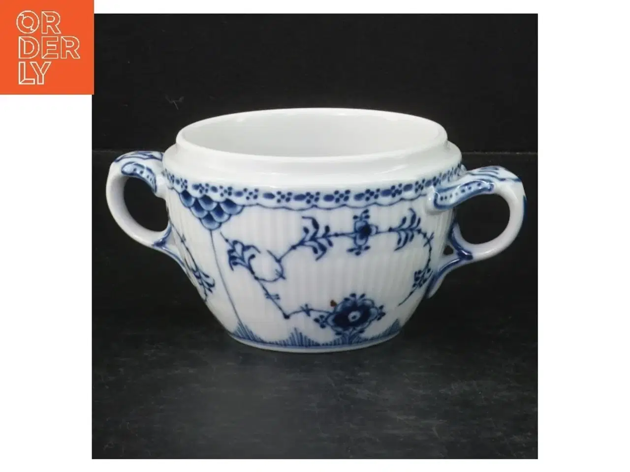 Billede 1 - Blåt musselmalet terrin fra Royal Copenhagen (str. Ø 9 cm)