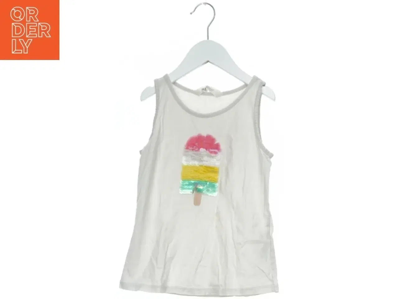 Billede 1 - Tanktop med is-motiv fra H&M (str. 128)