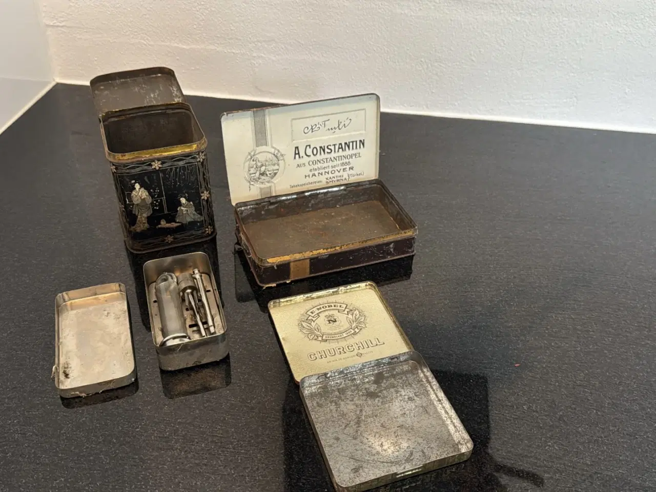 Billede 7 - Gamle metalkasser og cigarkasser