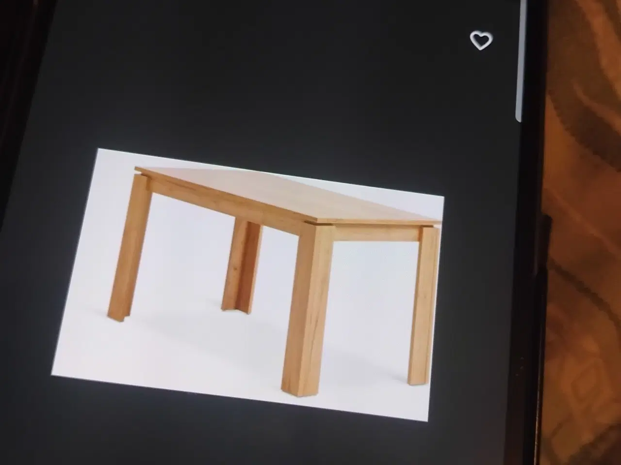 Billede 1 - Spisebord  i egetræ 