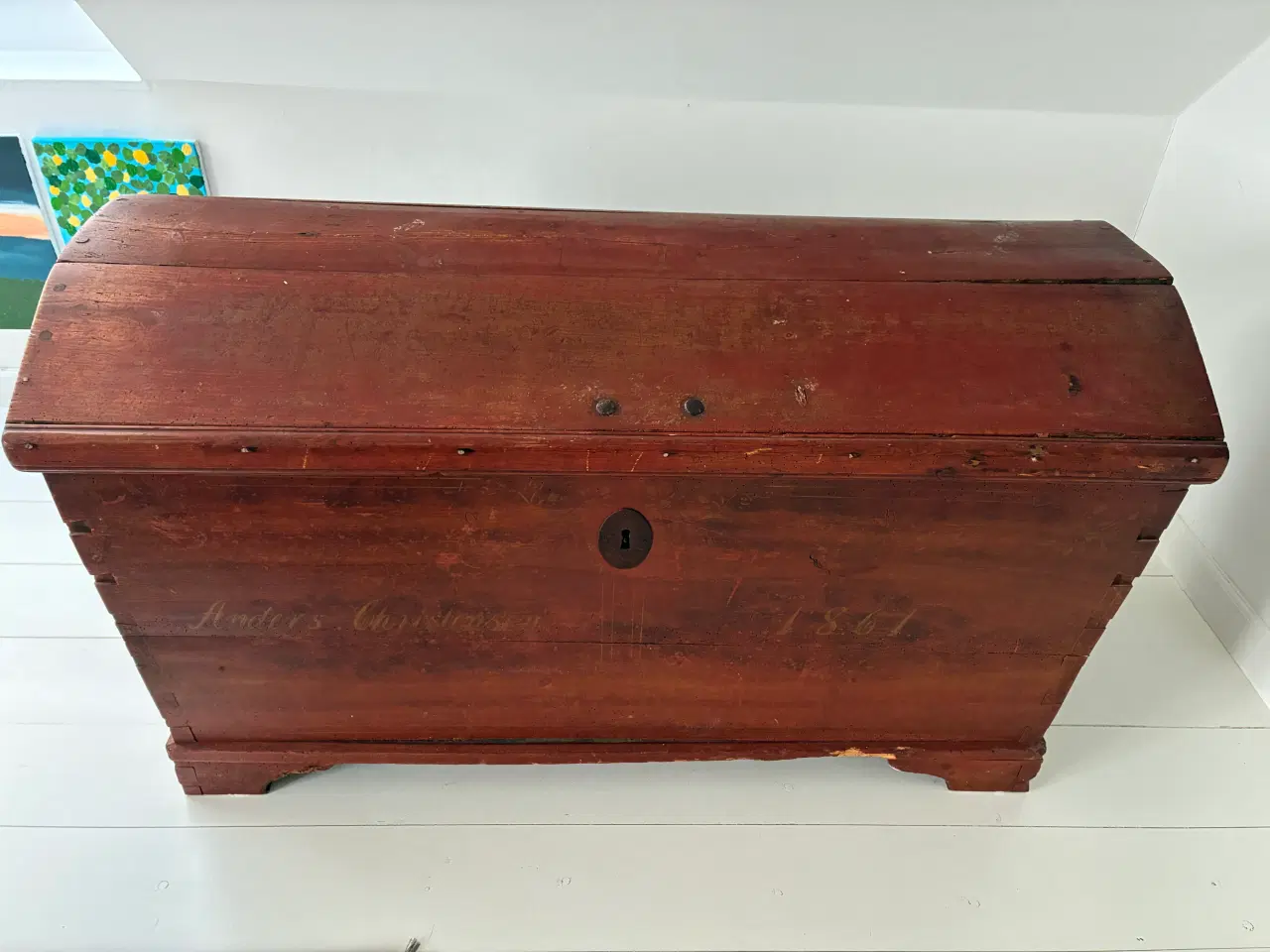 Billede 1 - Gammel trækiste i træ 500,- kroner