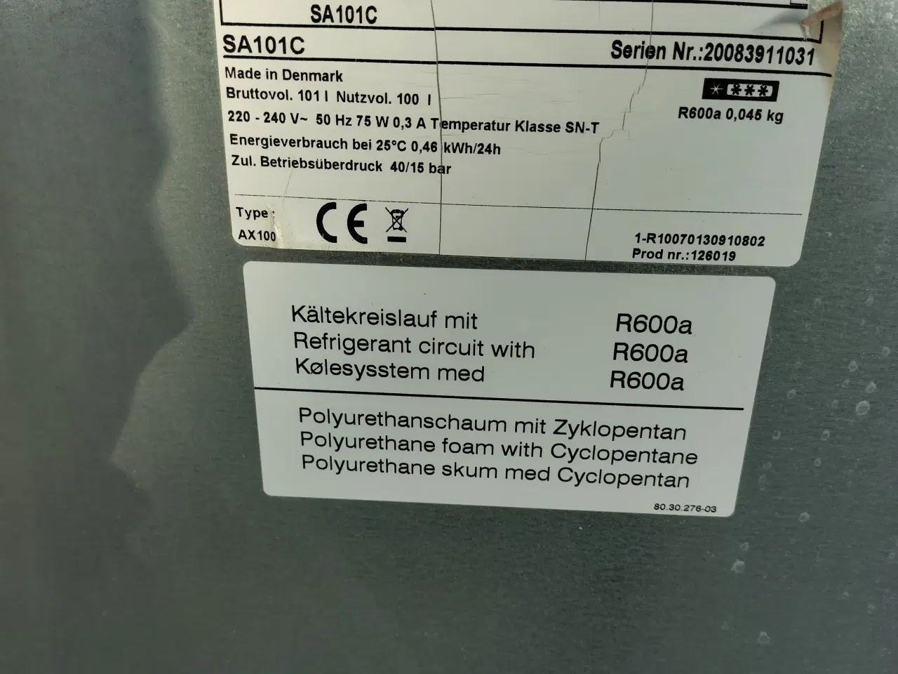 Billede 2 - Fryser på 100 liter 