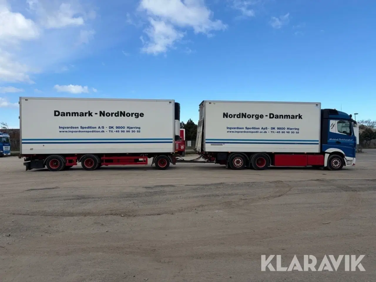 Billede 6 - Lastbil Mercedes-Benz Actros 5253 med kølekasser, sovekabine, forvogn og hænger