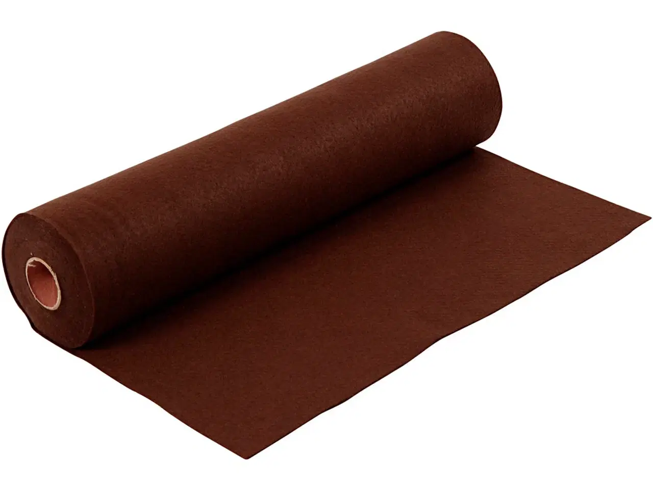 Billede 1 - Hobbyfilt, B: 45 cm, tykkelse 1,5 mm, 180-200 g, brun, 5m/ 1 rl.