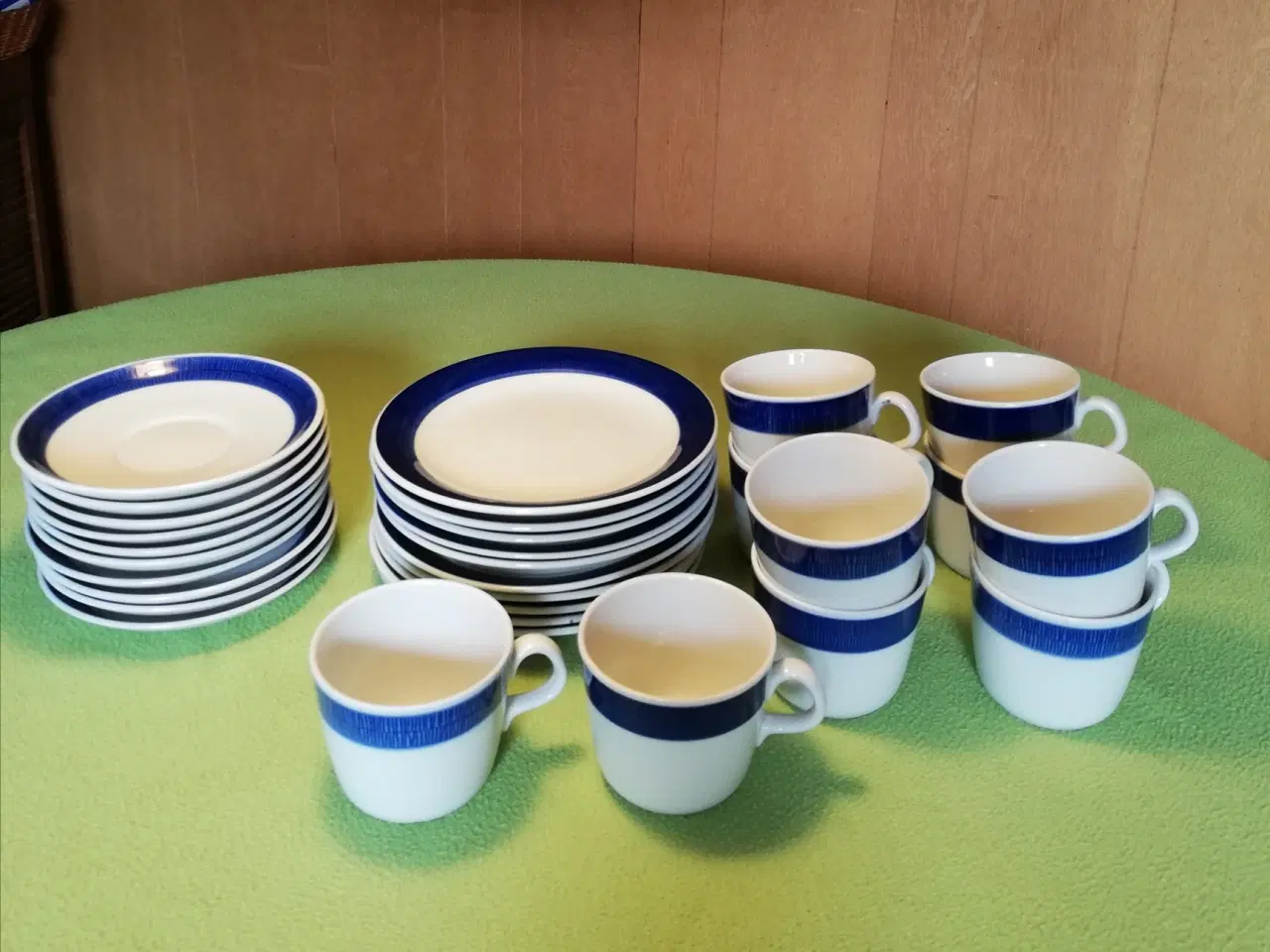 Billede 2 - Blå Koka kaffekopper med underkop og kagetallerken