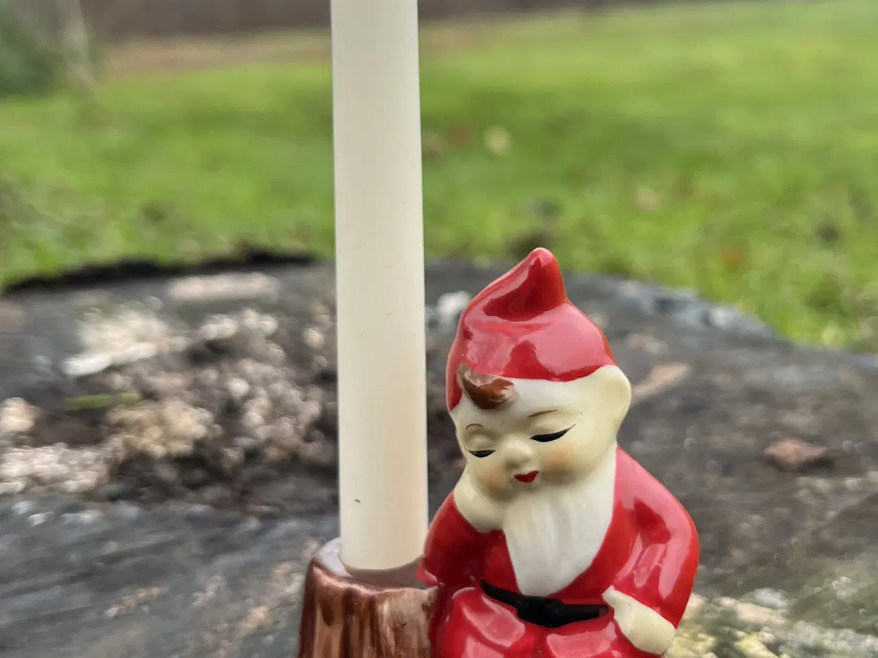 Billede 2 - Søde gamle keramik nisser / nisse lysestager