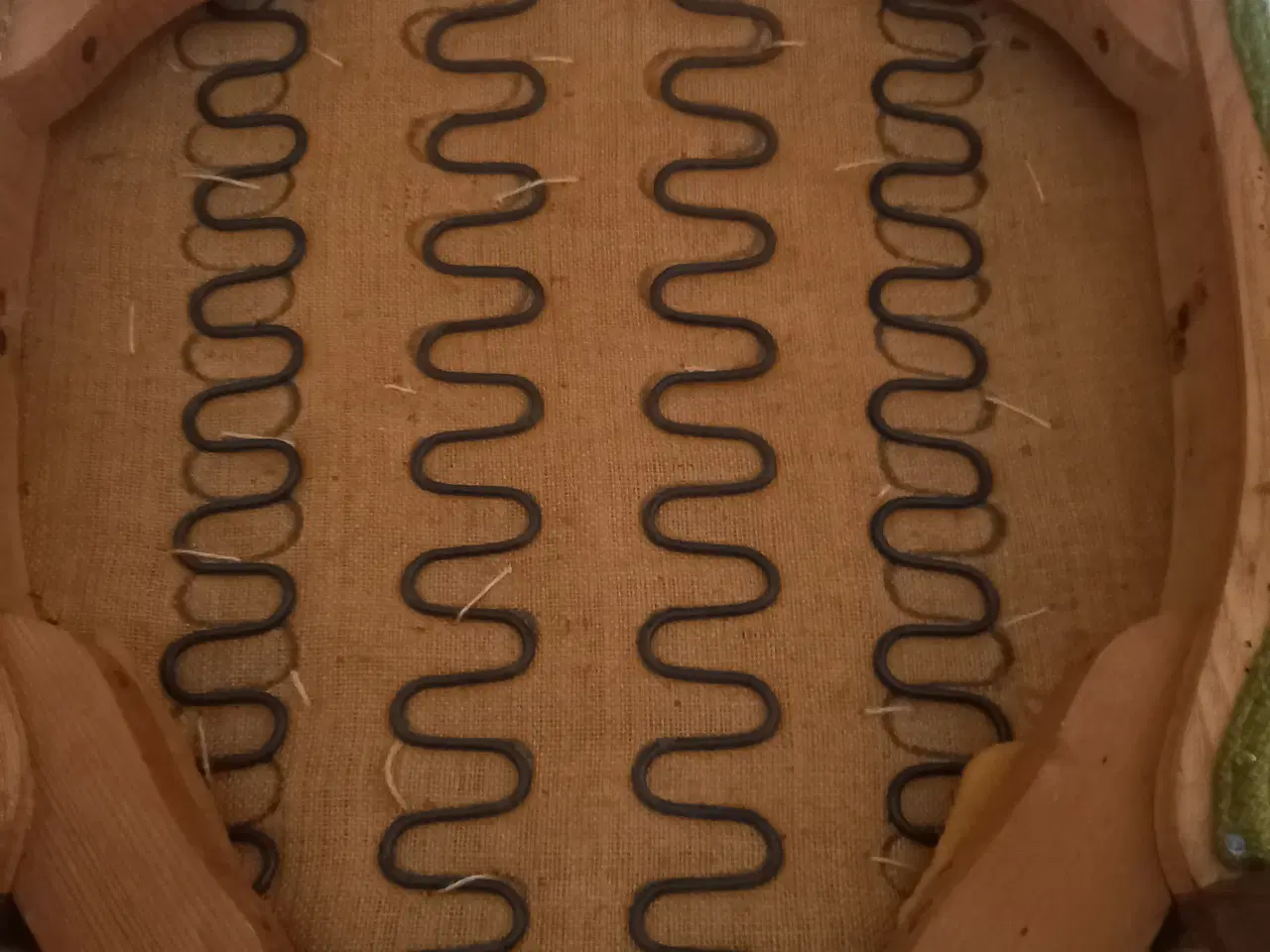 Billede 9 - Teaktræ stole m. armlæn og Grønt stof